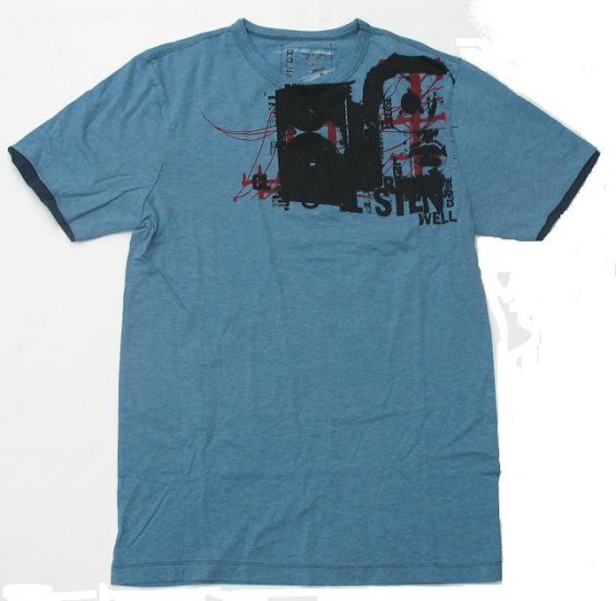 OLD NAVY Double Sleeve Graphic T-Shirt Face XXL NWT