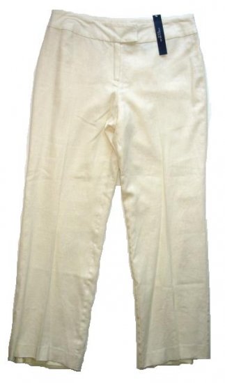 JONESWEAR Petite Linen Pants Sz 10 P NEW $58