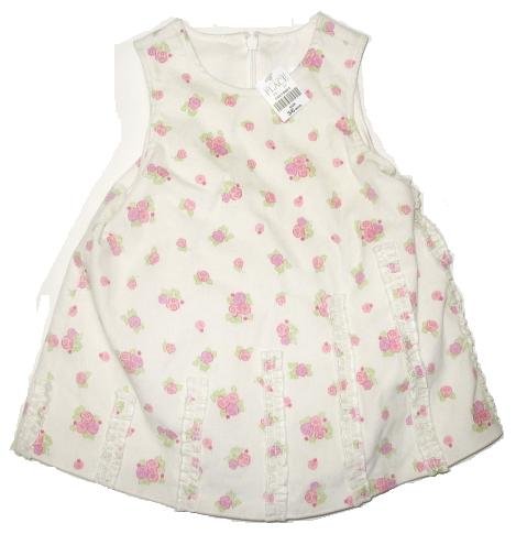 TCP CHILDRENS PLACE Ivory Cord Jumper Dress 3-6 Mo NEW