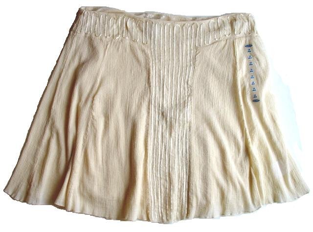 OLD NAVY Cream Gauze Ribbon Skirt 20 Plus NEW $39