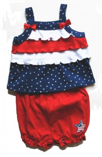 BABY TOGS Girls July 2pc Tank Short Set 3 6 Mo NEW $23