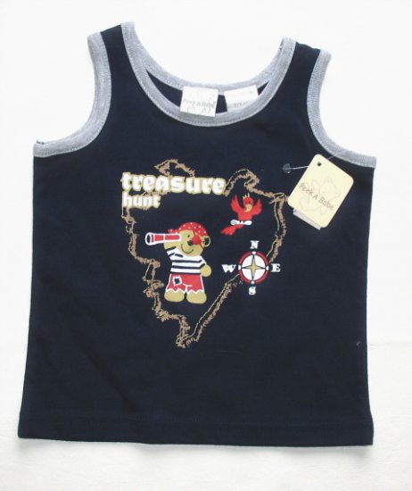 PEEK A BABE Boys Treasure Tank Top 3 6 Mo NEW