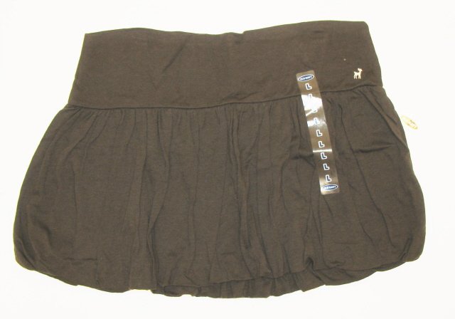 OLD NAVY Womens Brown Hipster Bubble Mini Skirt L NEW