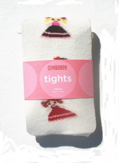 GYMBOREE Peruvian Doll Girls Cream Tights 0 3 6 Mo NEW