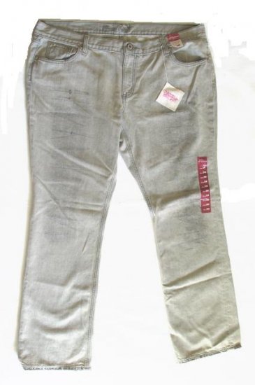 OLD NAVY Womens Plus Gray Distressed Jeans 20 NEW