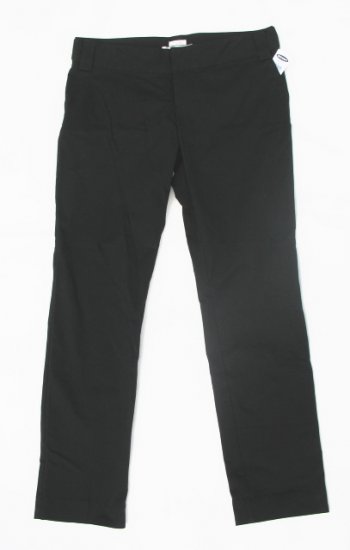 OLD NAVY Womens Black Twill Stretch Pants 10 NEW