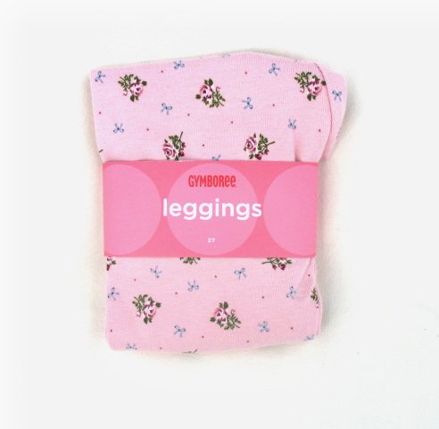 GYMBOREE La Belle Epoque Girls Pink Rose Leggings 2T NEW
