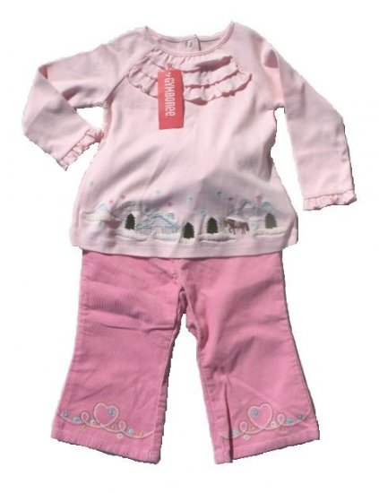 GYMBOREE Park City Luxe Girls Pants Swing Top 18 24 Mo NEW