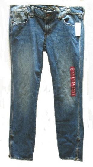 OLD NAVY Womens Special Edition Zip Skinny Jeans 12 Short NEW