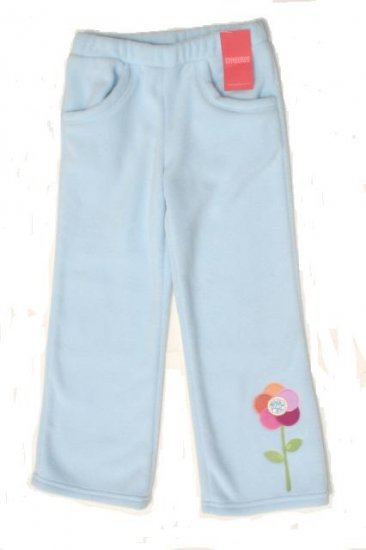 GYMBOREE Snow Blossom Girls Blue Fleece Pants 5 NEW