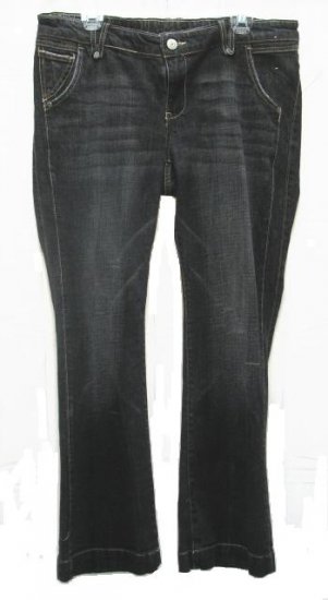 OLD NAVY Maternity Black Charcoal Stretch Jeans 12 NEW