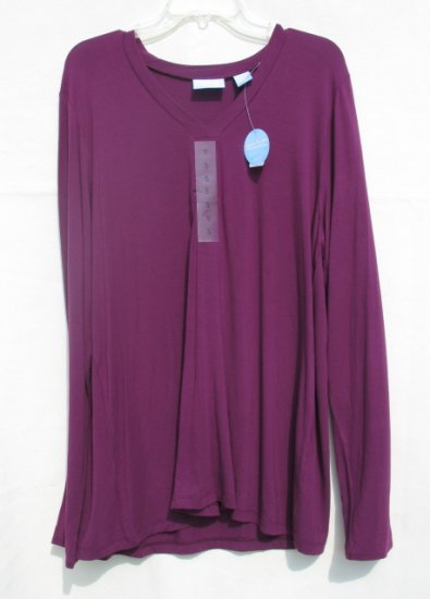 SOON TO BE Maternity Purple LS Shirt XL 18 NEW