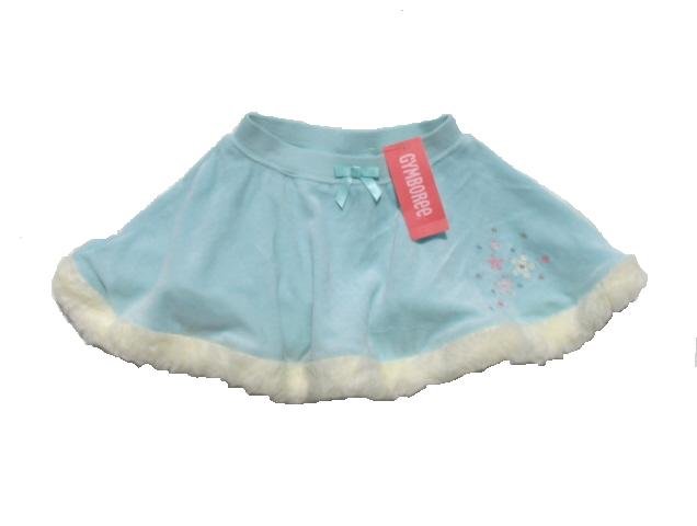 GYMBOREE Princess Snow Drop Girls Aqua Velour Skating Skirt 2T NWT NEW