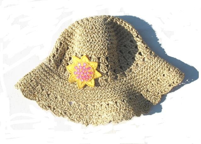 GYMBOREE Sunflower Fields Girls Straw Hat 5 6 7 NWT NEW