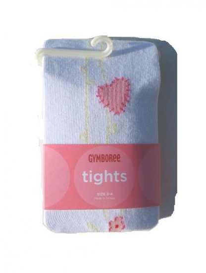 GYMBOREE Love In Air Girls White Tights 12 18 24 Mo NWT NEW