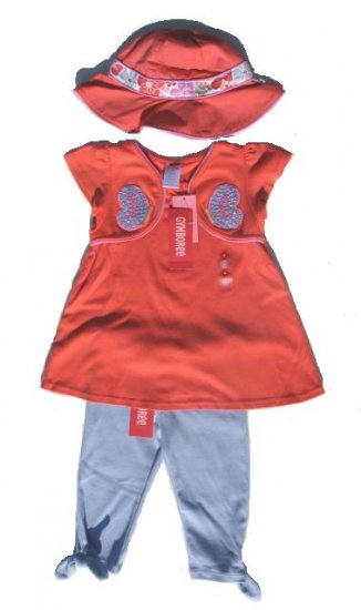 GYMBOREE Tea Garden 3pc Swing Top Capri Hat 4 NWT NEW