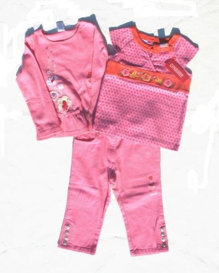 GYMBOREE Tea Garden Love Air Girls 3pc Capri LS Top Tank Set 5 NWT NEW
