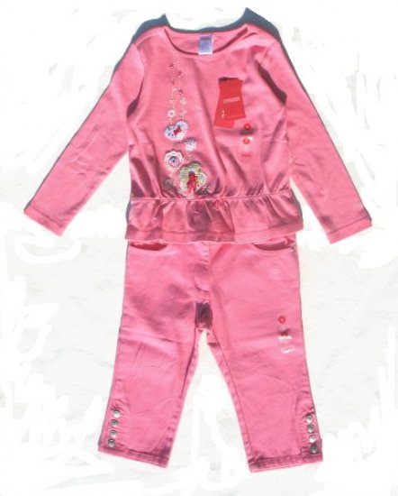 GYMBOREE Love In Air Girls Capri Pants LS Shirt Set 6 NWT NEW