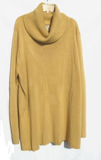 EAST 5TH Womens Plus Tan Turtle Neck Sweater 2X XXL 20 22 NWT NEW