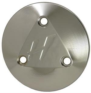 SUZUKI HAYABUSA (08-09) TRIPLE CHROME DERBY COVER ENGRAVED "H" FROM NYC PARTS TRIPLE CHROME