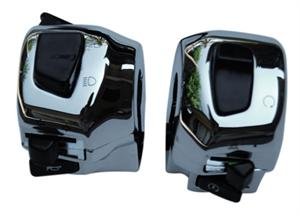 Chrome 99-07 Hayabusa & 96-03 GSXR Handlebar Switches (C10802) From NYC Parts Triple Chrome