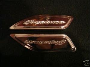 NYC Parts Triple Chrome Carries Suzuki GSXR 1300 Hayabusa (99-09) Triple Chrome Tank Pads