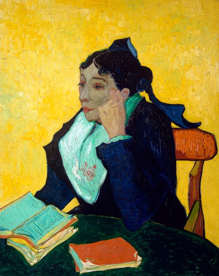 L'Arlesienne Madame Joseph Michel Ginoux woman canvas art print by Vincent van Gogh