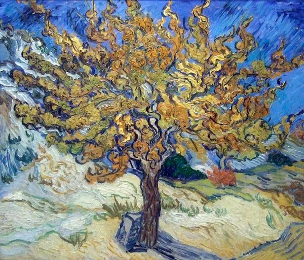 Mulberry Tree landscape country canvas art print by Vincent van Gogh