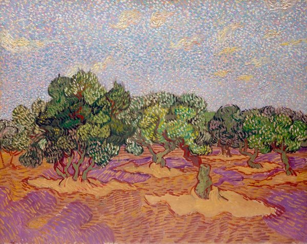 Olive Trees 1889 landscape canvas art print by Vincent van Gogh