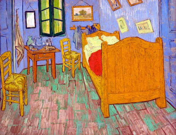 The Bedroom genre home canvas art print by Vincent van Gogh