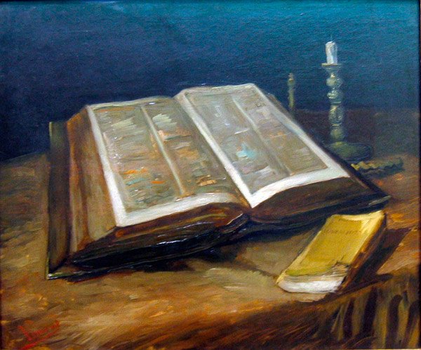 The Bible religious Christ Christian canvas art print by van Gogh