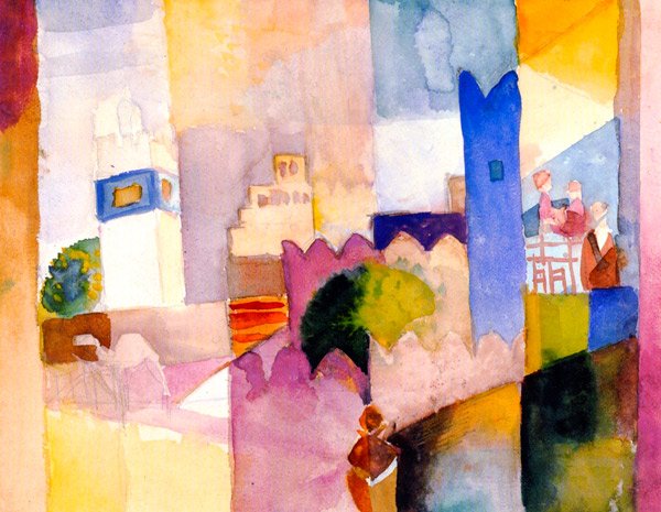 Cairo Scene cityscape canvas art print by Franz Marc