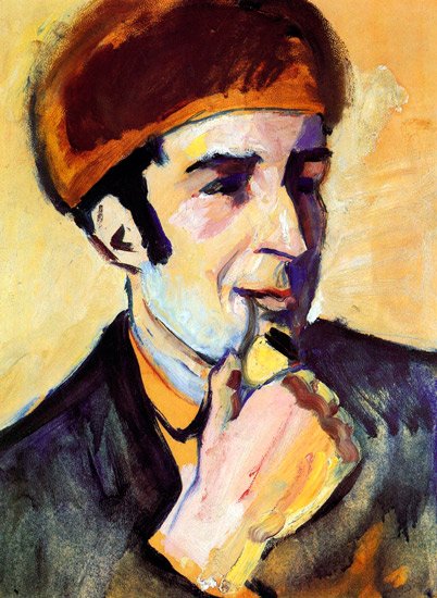 Portrait of Franz Marc canvas art print by Franz Marc