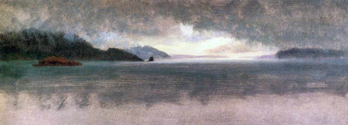 Pacific Northwest seascape canvas art print by Bierstadt