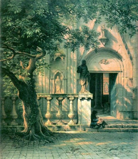 Sunlight and Shadow canvas art print by Bierstadt