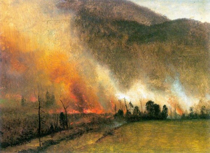 White Mountains New Hampshire I landscape canvas art print by Bierstadt