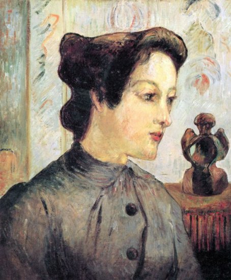 Women With Topknots woman canvas art print by Paul Gauguin