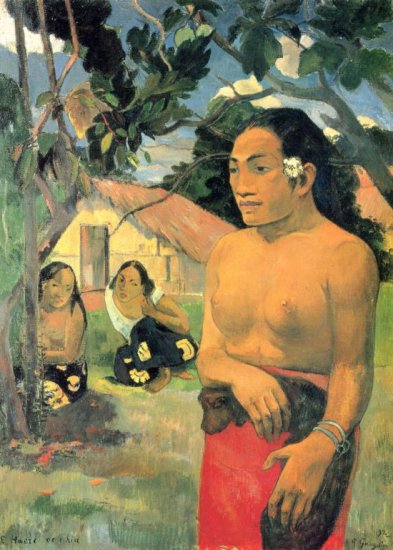 Where Do You women canvas art print by Paul Gauguin