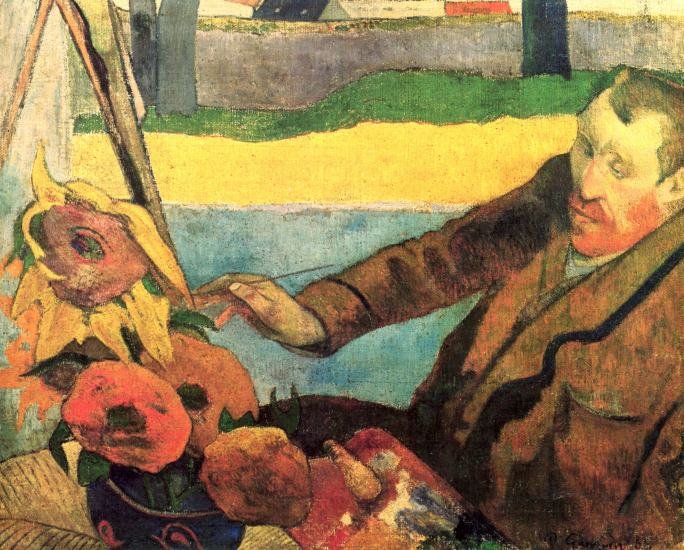 Van Gogh Painting Sunflowers canvas art print by Paul Gauguin