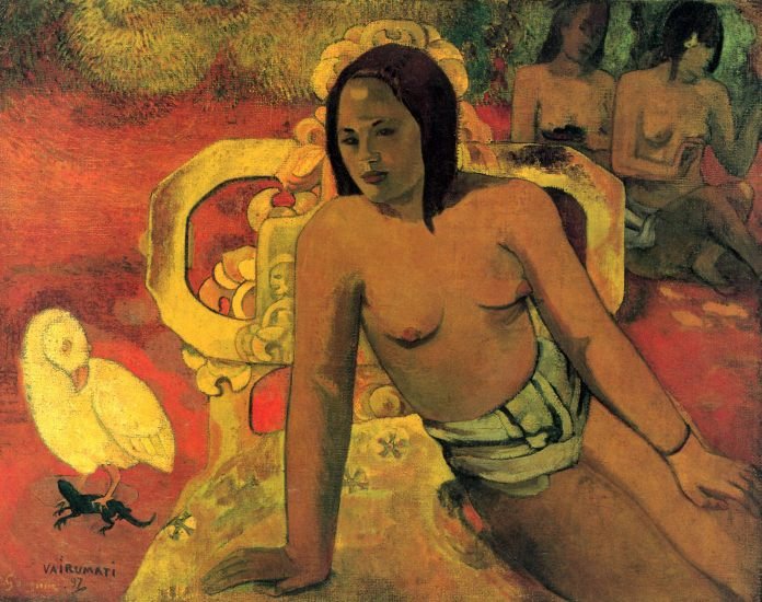 Vairumati women canvas art print by Paul Gauguin