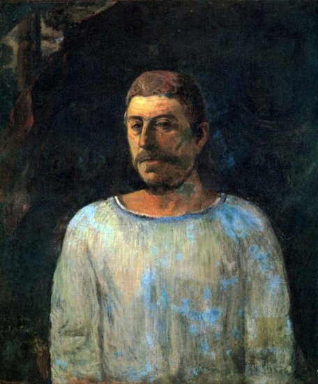 Galgotha portrait man canvas art print by Paul Gauguin