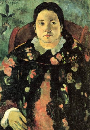 Suzanne Bumbridge woman portrait canvas art print by Paul Gauguin