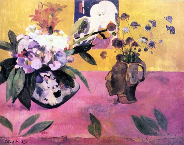 Still Life with Japanese Woodblock canvas art print by Paul Gauguin