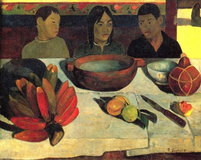 Still Life with Banana canvas art print by Paul Gauguin