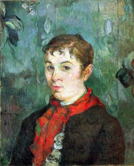 Landlord's Daughter woman portrait canvas art print by Paul Gauguin