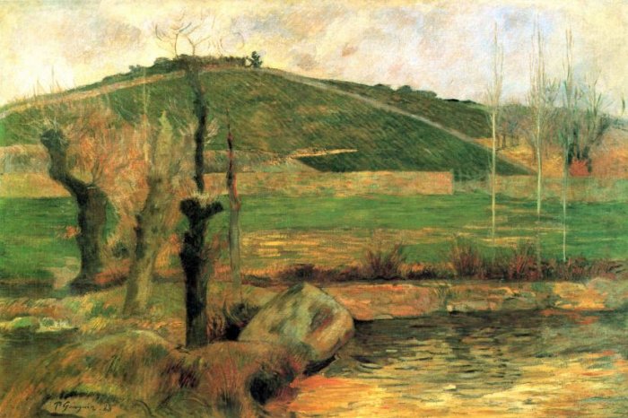 Look at Sainte Margueritte near Pont Avon landscape canvas art print by Paul Gauguin