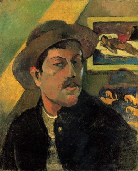 Self Portrait canvas art print by Paul Gauguin