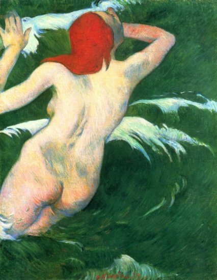Ondine woman canvas art print by Paul Gauguin