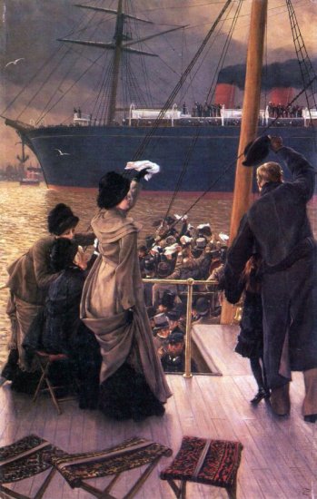 Farewell to the Mersey people genre canvas art print by Tissot