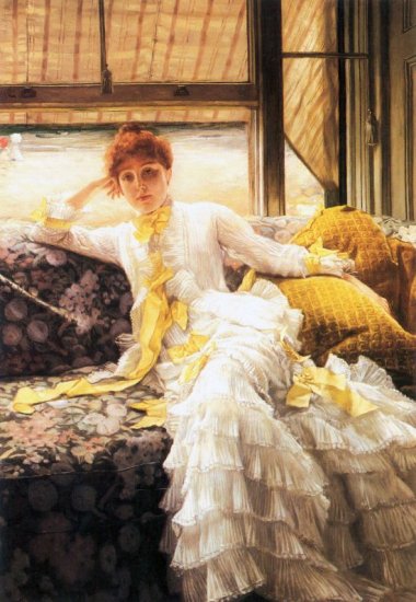 July woman canvas art print by Tissot